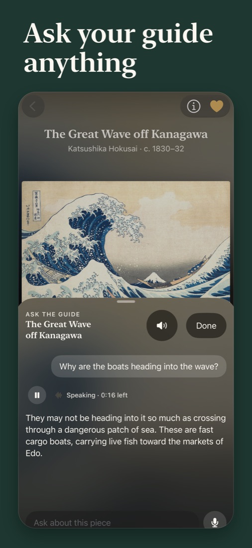Asking about the Great Wave