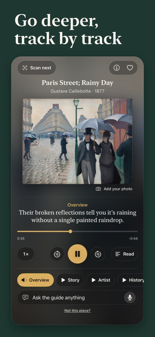 A painting's tracks